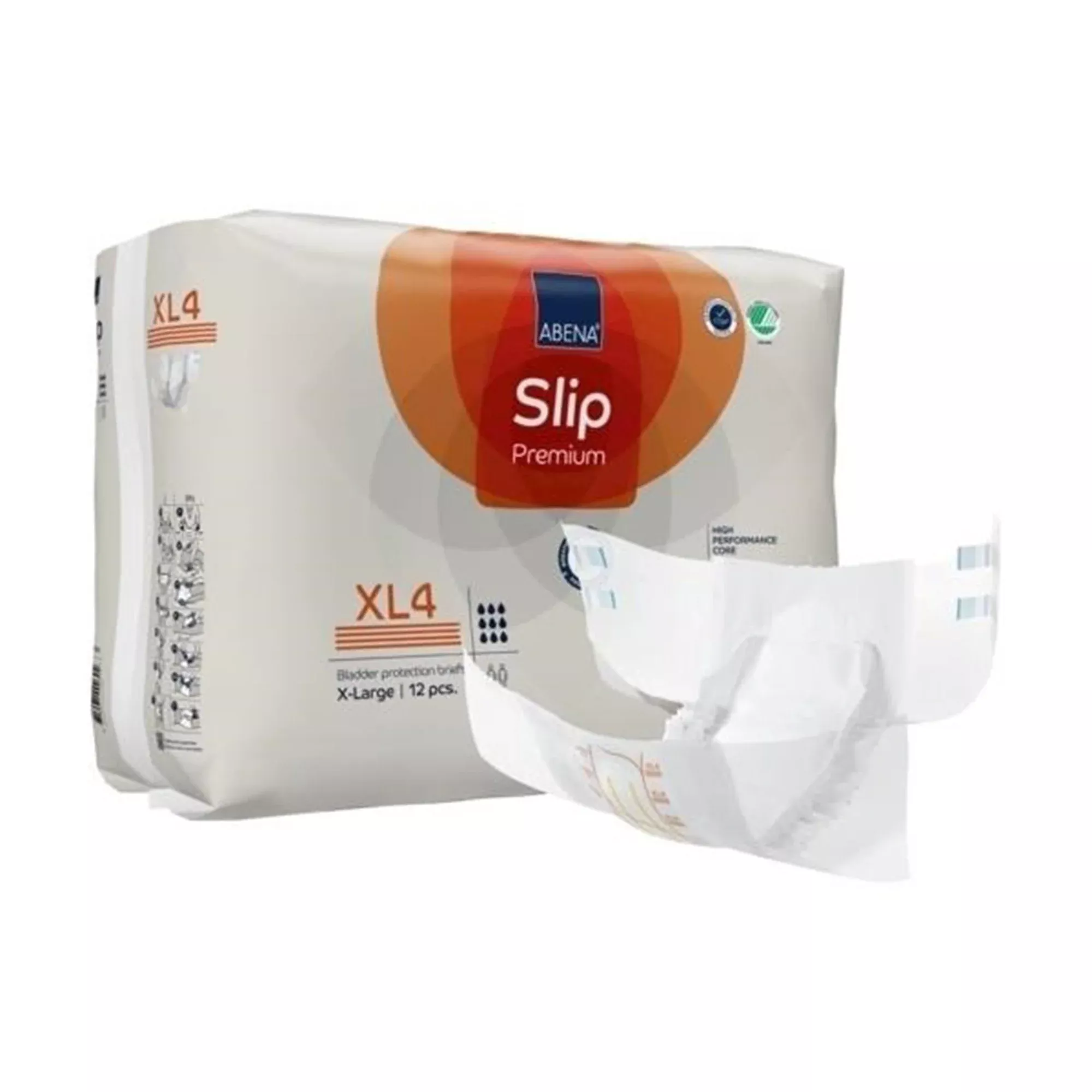 Abena Slip Premium XL4 Pañal para Incontinencia para Adultos Talla XL Unisex de Alta Absorción - Caja de 48 Unidades