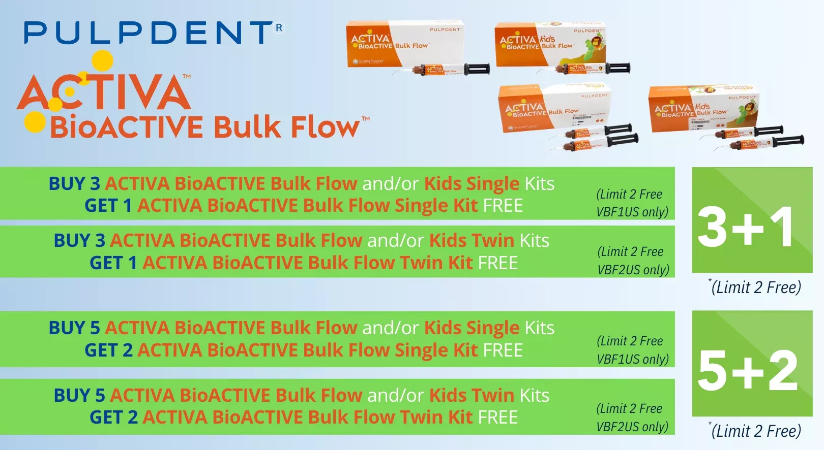 ACTIVA™ BioACTIVE Bulk Flow™ -Pulpdent