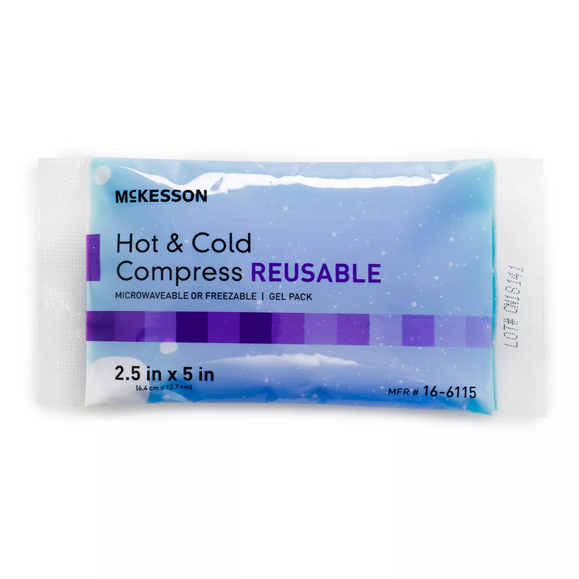 Compresa caliente / fría McKesson multiusos extrapequeña, de gel, reutilizable, de 6,3 x 13 cm