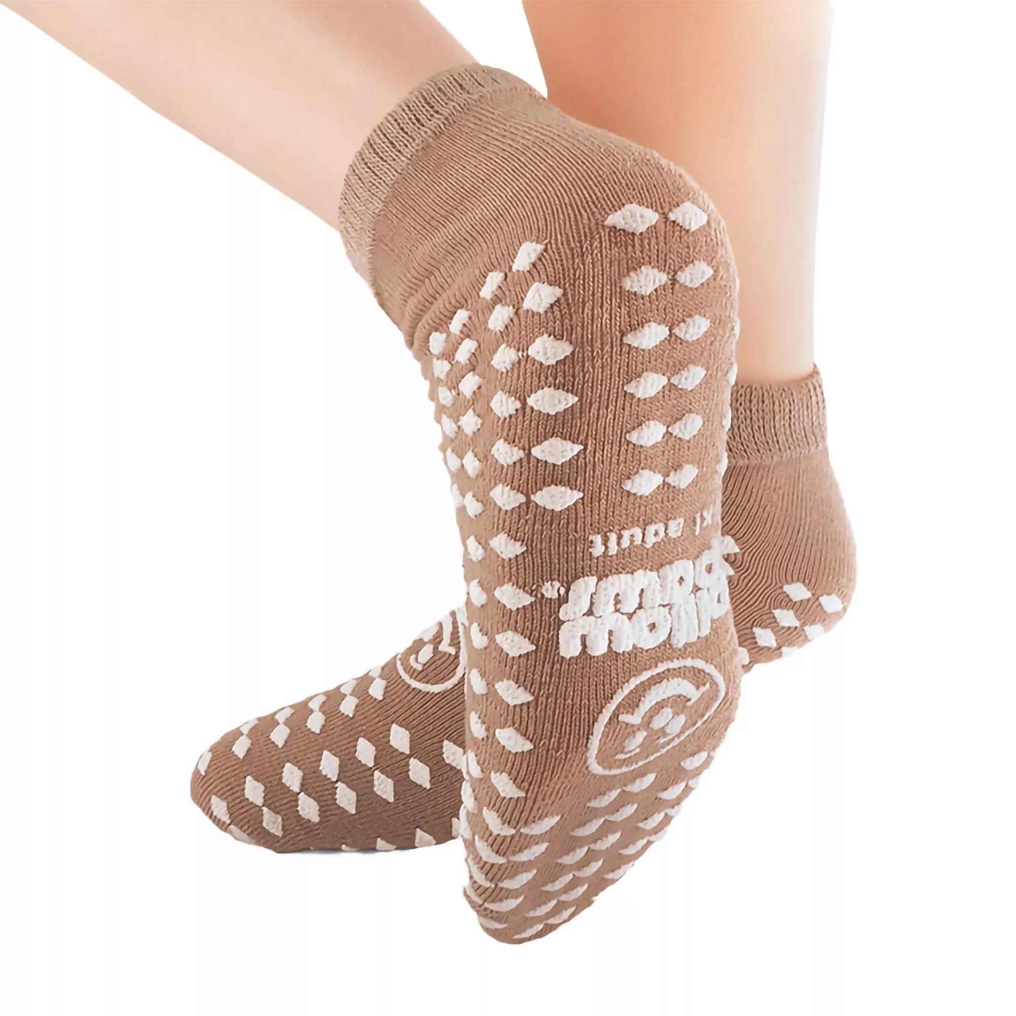 Pillow Paws 360° Imprint Calcetines Pantufla Unisex Adulto X-Grande Huella Alrededor Paciente Único - Caja de 48 Unidades