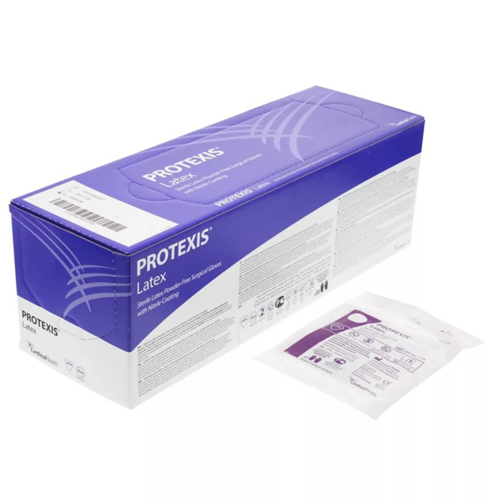 Protexis Guante quirúrgico de látex, talla 8.5, 50 pares por caja, estéril, longitud de puño estándar, liso, ligero - Par
