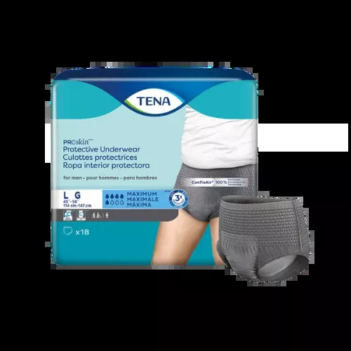 TENA ProSkin™ Protective Incontinence Underwear for Men, Moderate Absorbency, Large, 18 Count