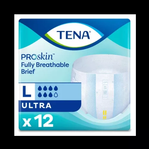 TENA ProSkin™ Ultra Incontinence Brief, Heavy Absorbency, Unisex, Large, 12 count