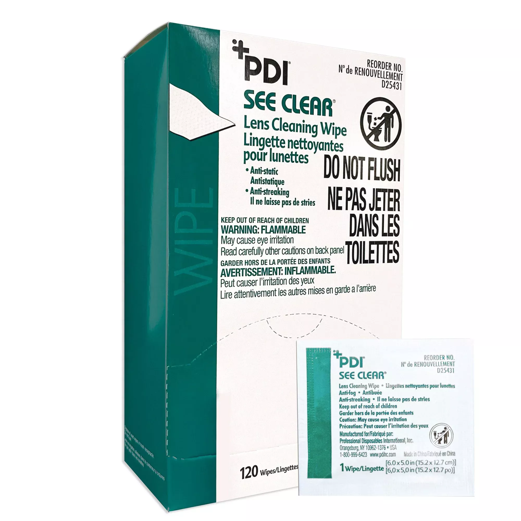 Toallitas Limpiadoras para Lentes See Clear - Estuche de 1440 Unidades